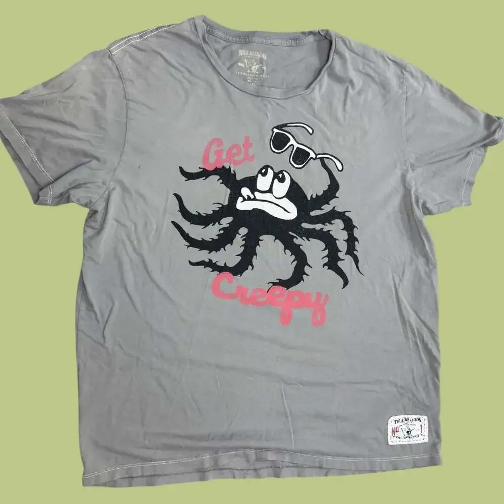 Y2K True Religion Get Creepy Graphic Tee